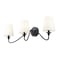 Z-Lite Gianna Wall Sconce, 3-Light, 32 In.W x 10 In.L x 9.75 In.H, Matte Black/White 7509-3S-MB - alternate 8